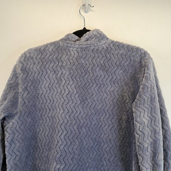 Natori Faux Fur Lavender Zip-Front Caftan Robe Size M - Picture 7 of 12